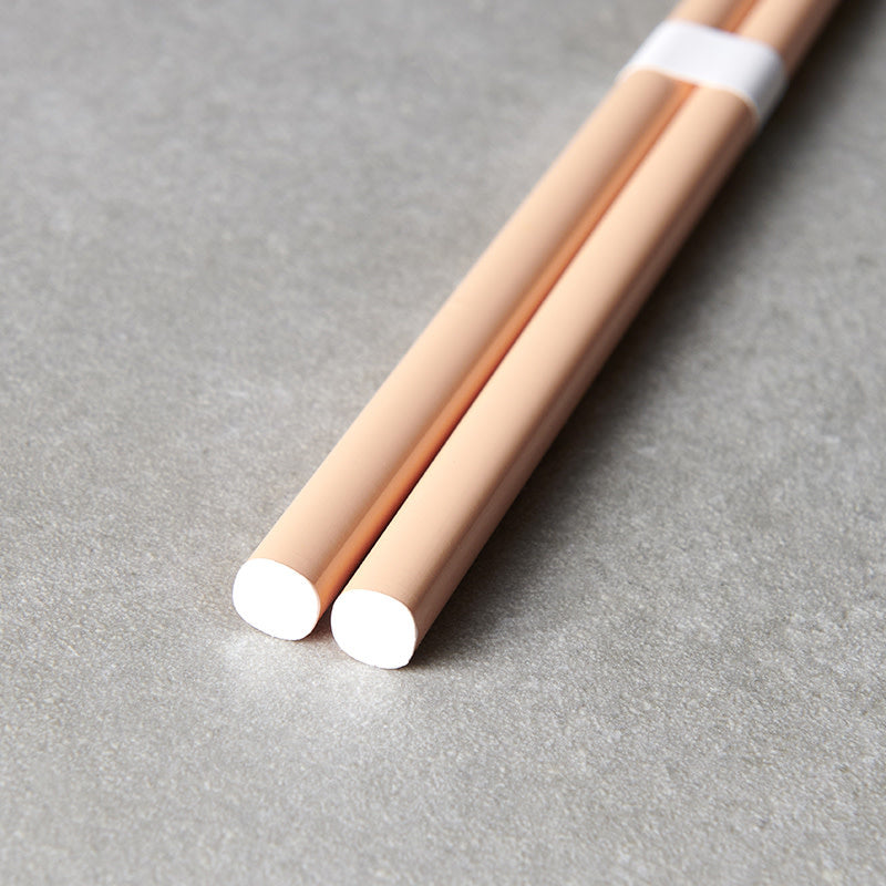 Chopsticks Lacquered Apricot & White
