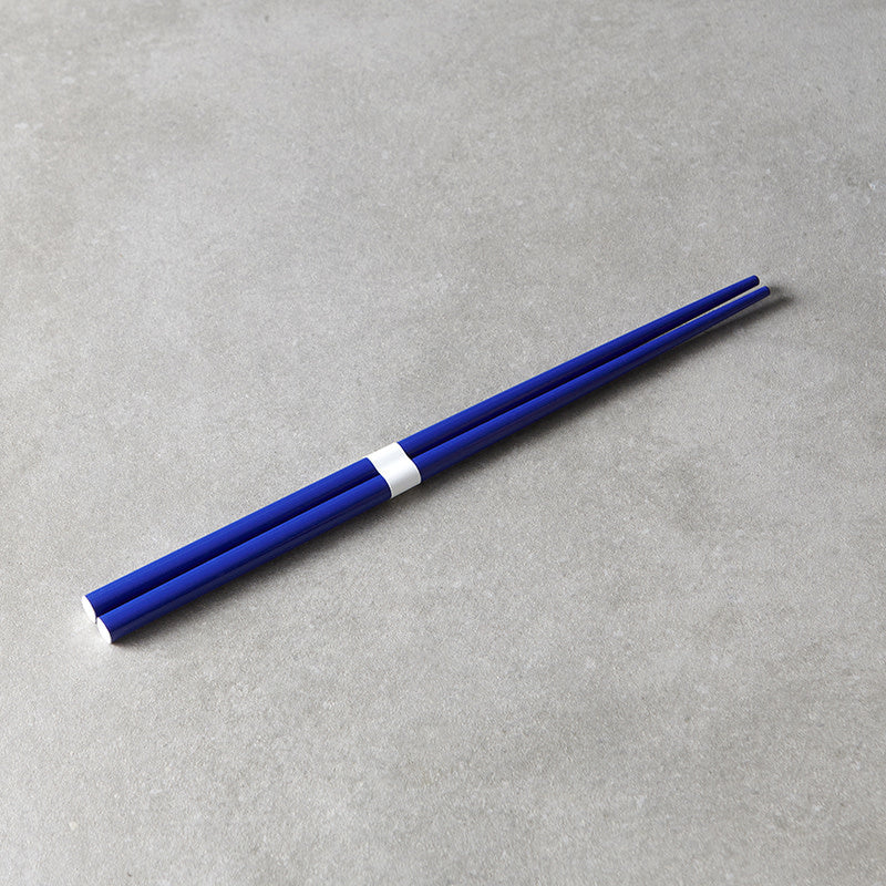 Chopsticks, 23 cm, Ultramarine Blue & White