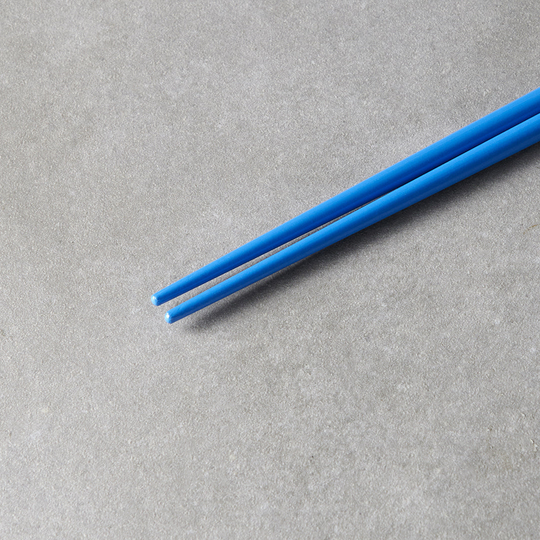 Chopsticks, Lacquered, Royal Blue & White Design
