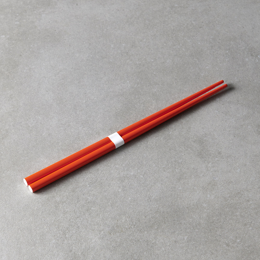Chopsticks Burnt Orange & White