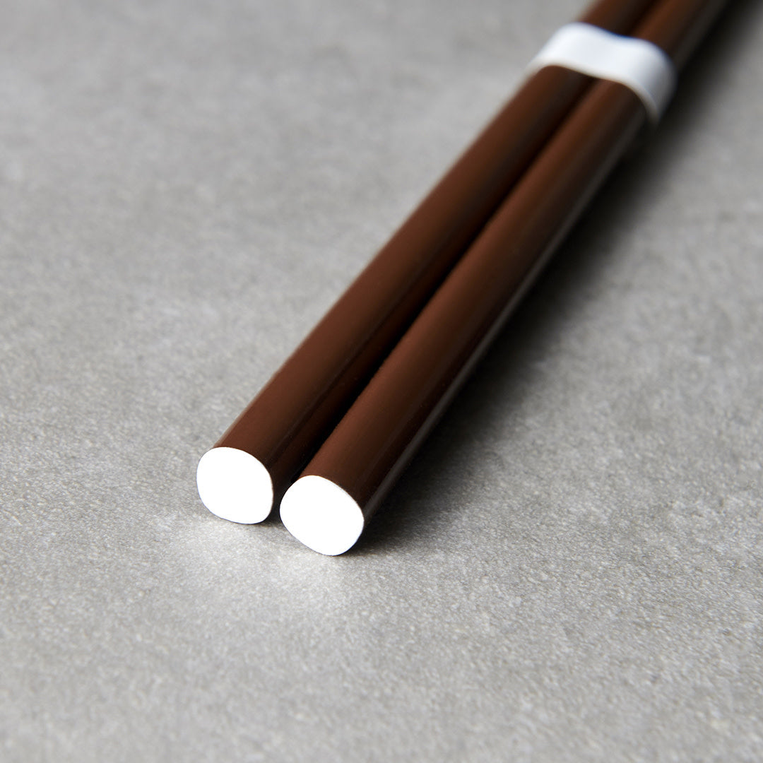 Chopsticks Chestnut Brown & White