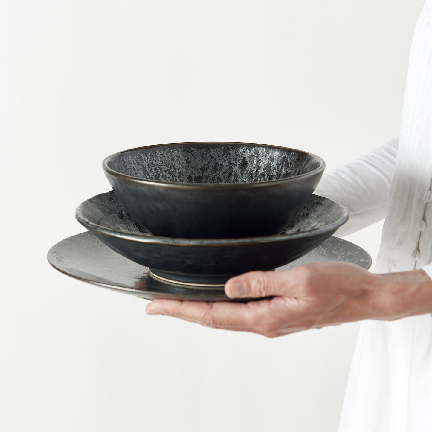 Pasta Bowl, 24 cm, 700 ml, Black Pearl Design