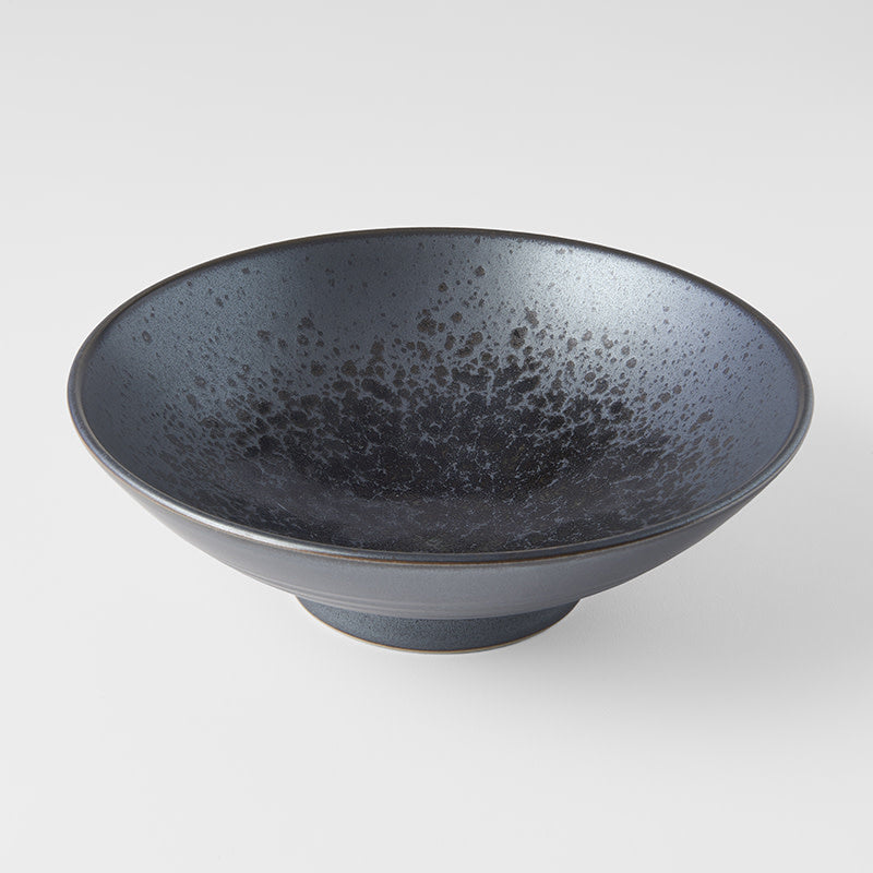 Ramen Bowl 24cm Black Pearl Glaze - Made In Japan | Japanese Tableware