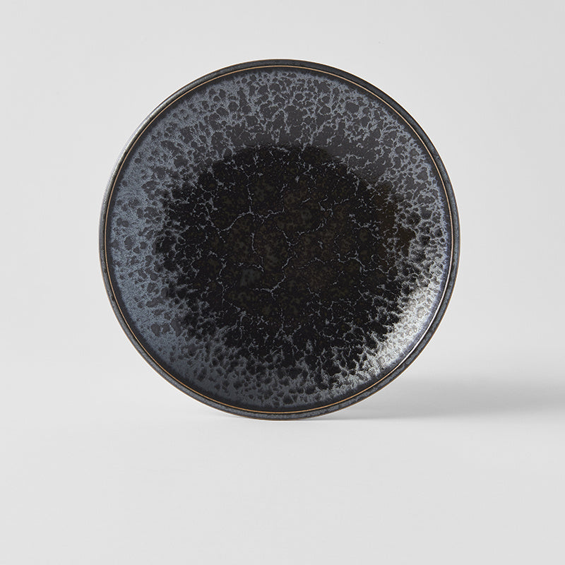 Dinner Plate 28.5cm Black Pearl Glaze - Made In Japan | Japanese Tableware