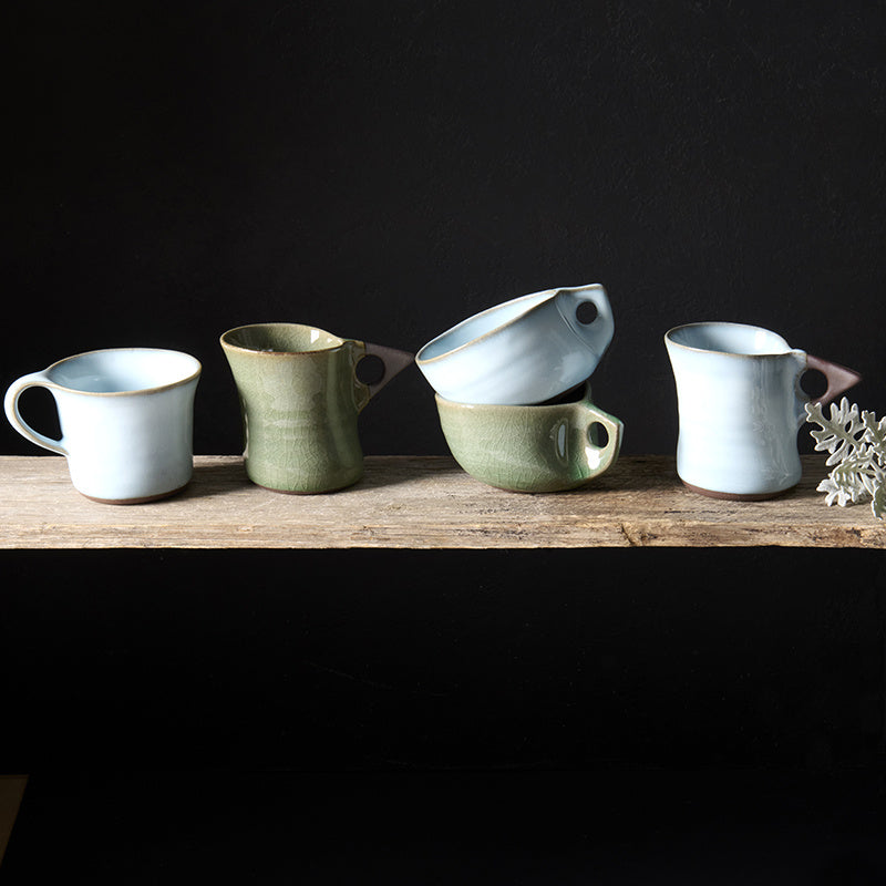 Arc Cup 140ml Green Glaze