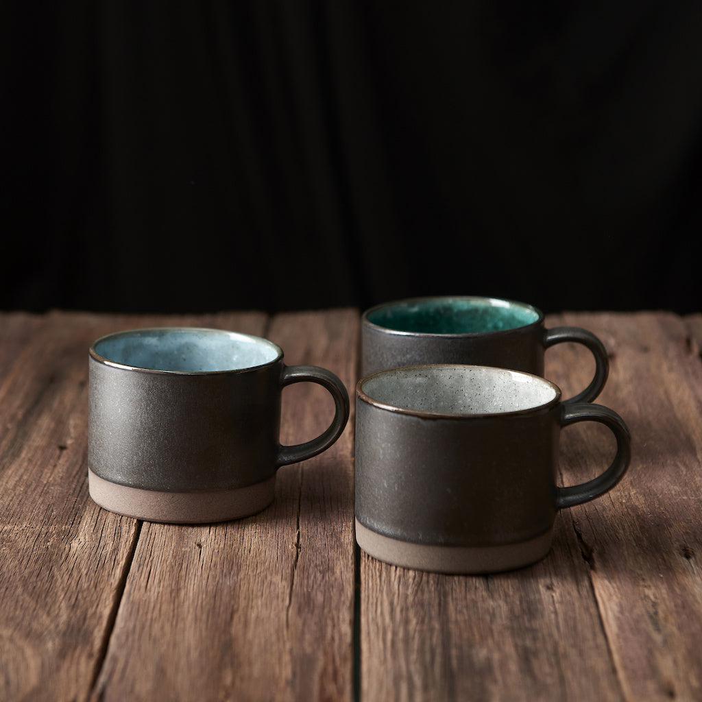 Mug with Handle 8.6cm Lake Blue Glaze