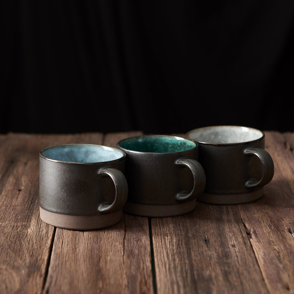 Mug with Handle 8.6cm Lake Blue Glaze