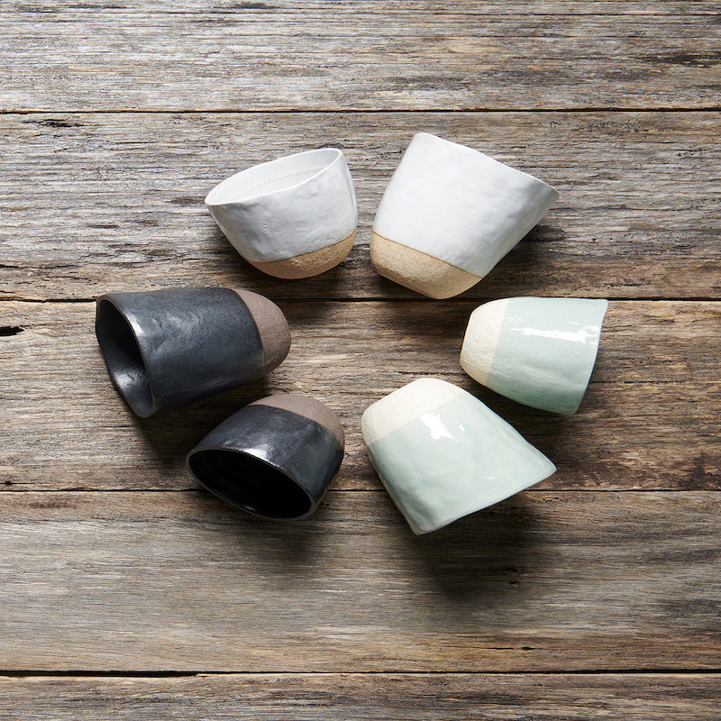 Lopsided Mug Large 9.3cm 275ml Kinoko Mushroom Grey Glaze