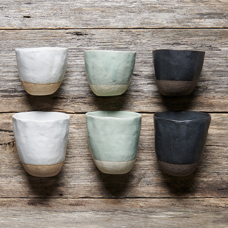 Lopsided Mug 275ml Black & Bisque Glaze