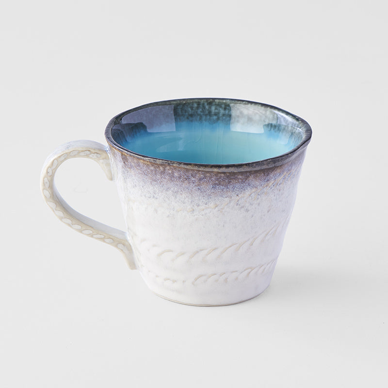 Mug with Handle 200ml Sky Blue Glaze - Made In Japan | Japanese Tableware