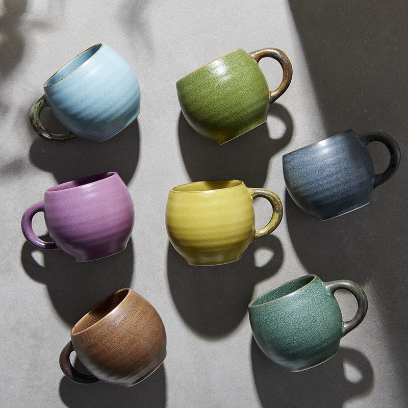 Maru Coffee Cup 9cm 300ml Olive Green Glaze