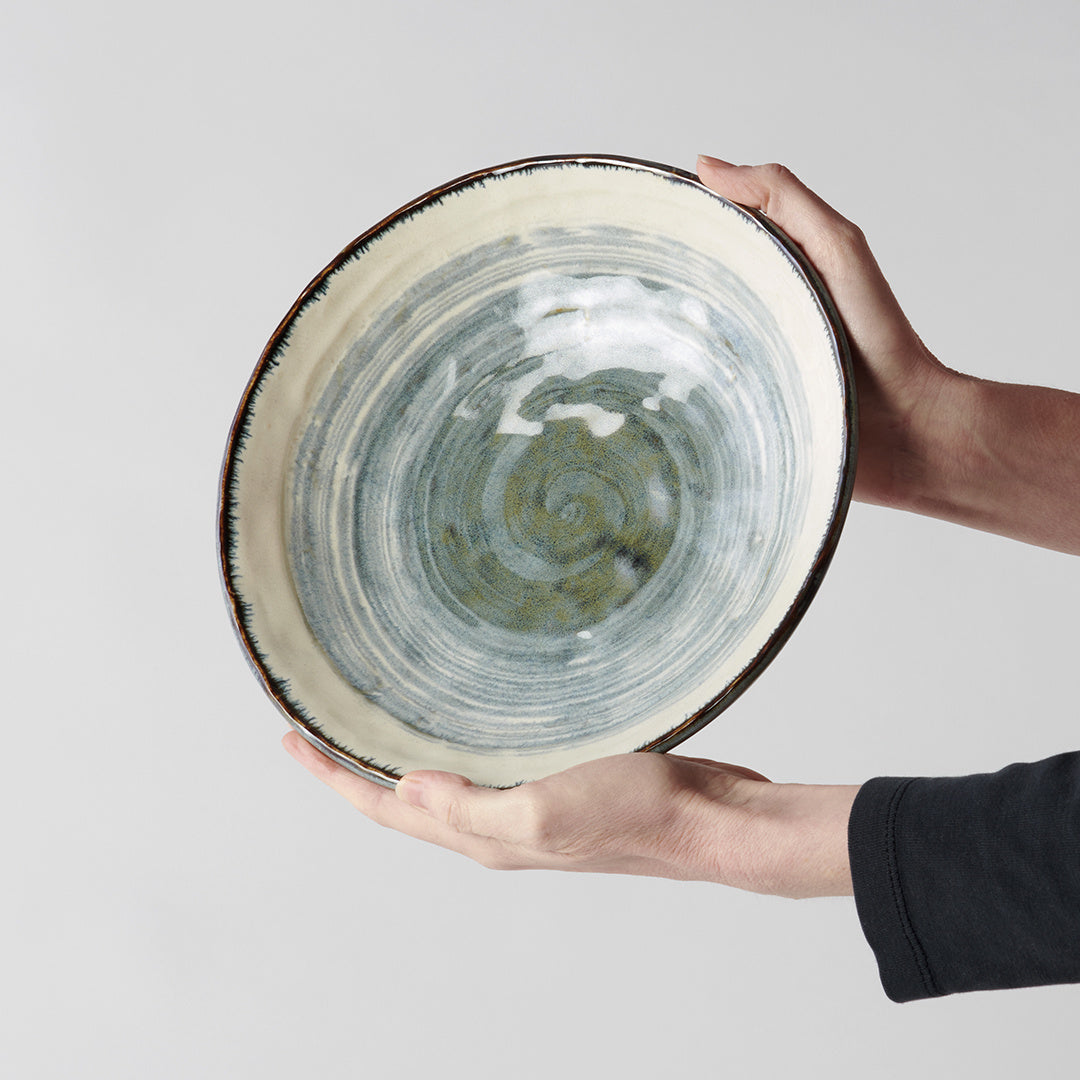 Bowl Open Shallow 24cm Glacier Glaze