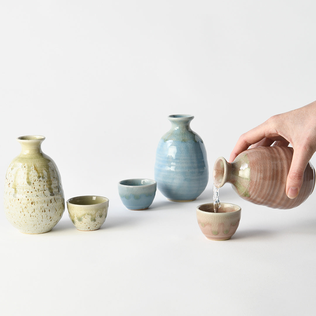 Sake Cup 40ml Black&Blue Drip