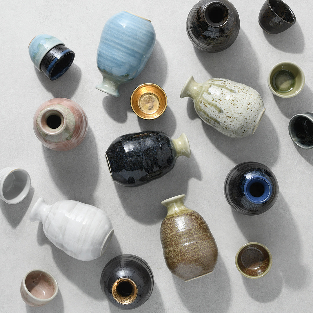 Sake Cup 40ml Black&Blue Drip