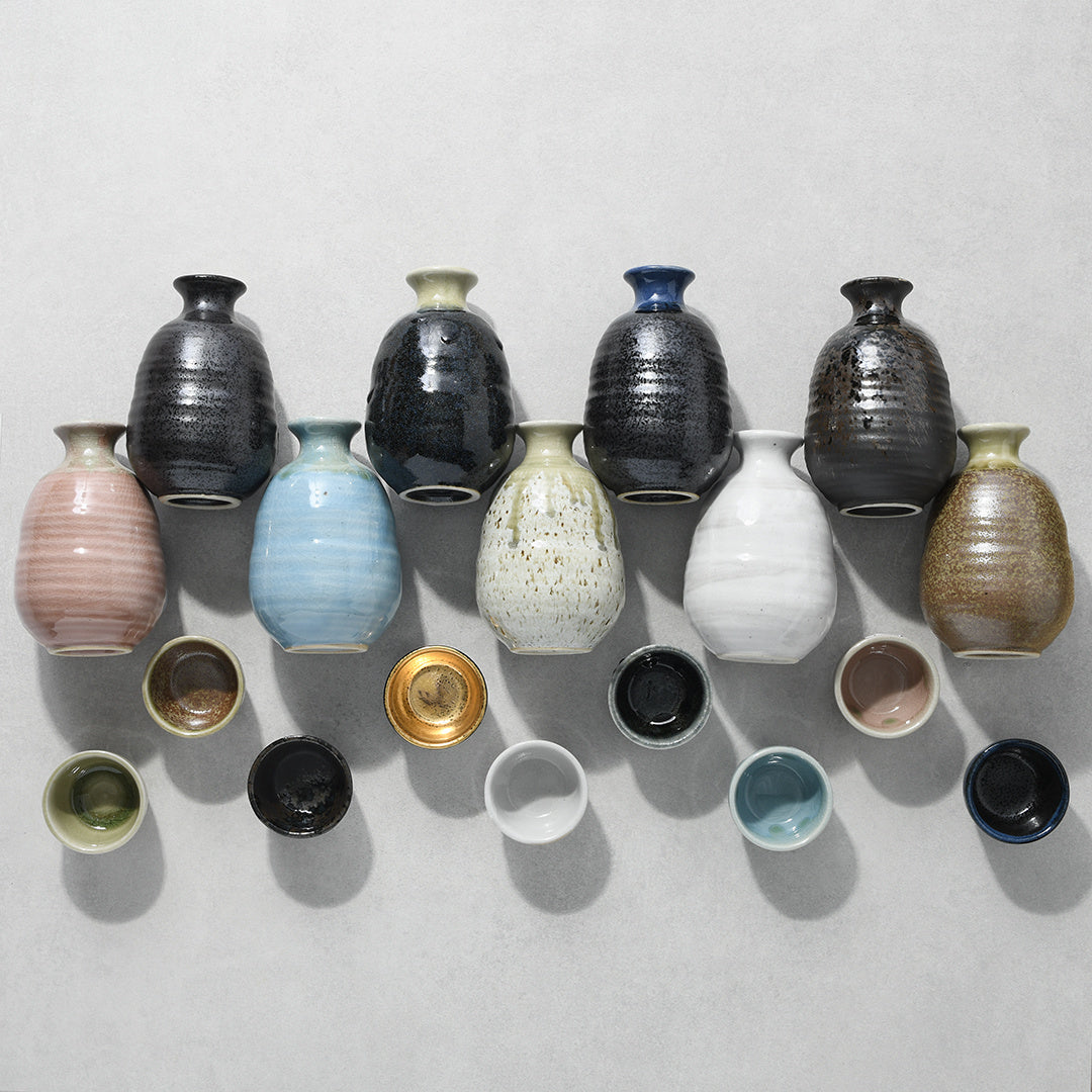 Sake Cup 40ml Black&Blue Drip