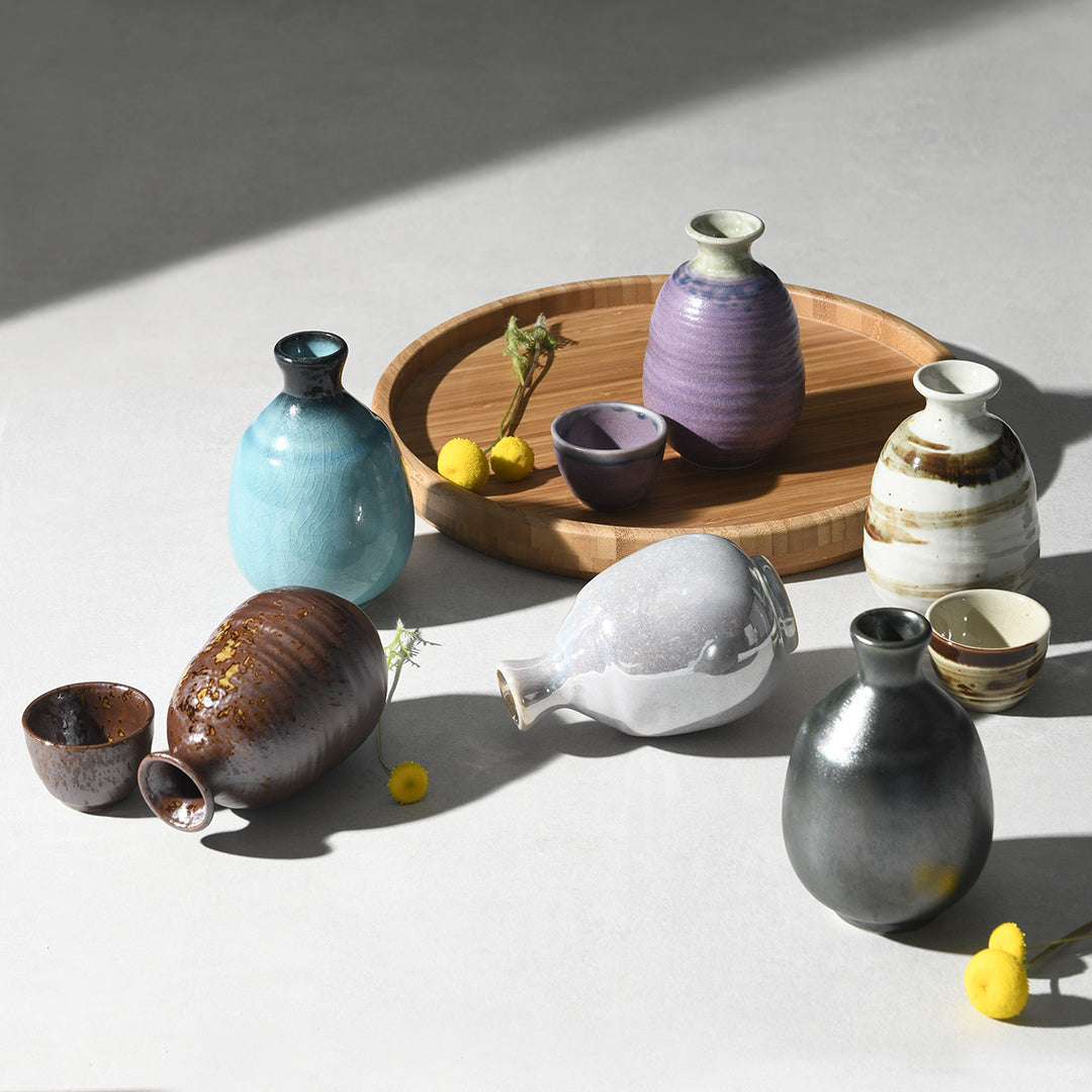 Sake Cup 40ml Black&Blue Drip