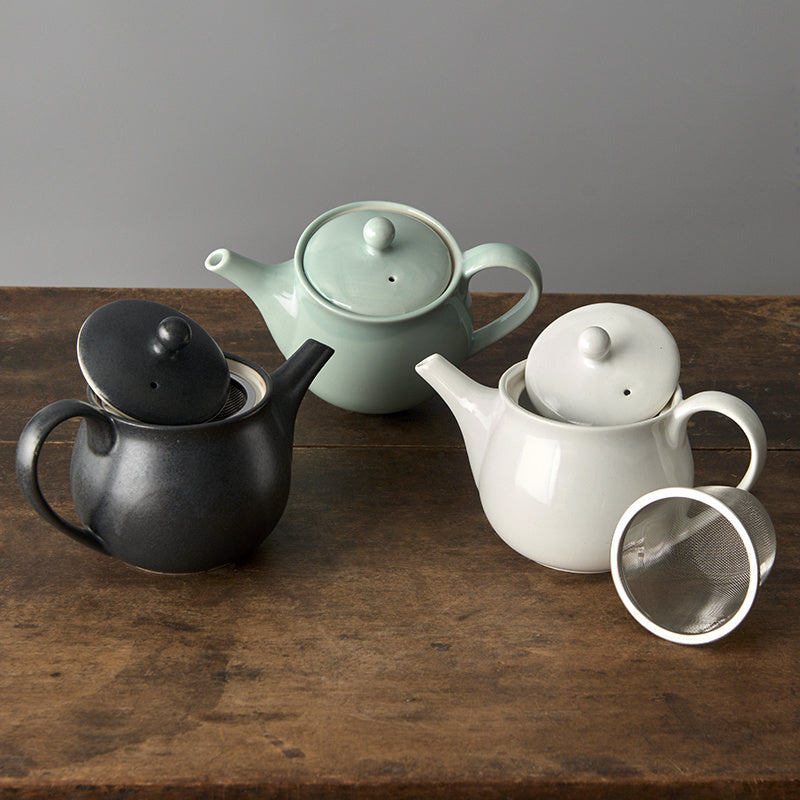 Teapot 400ml Matte White Glaze