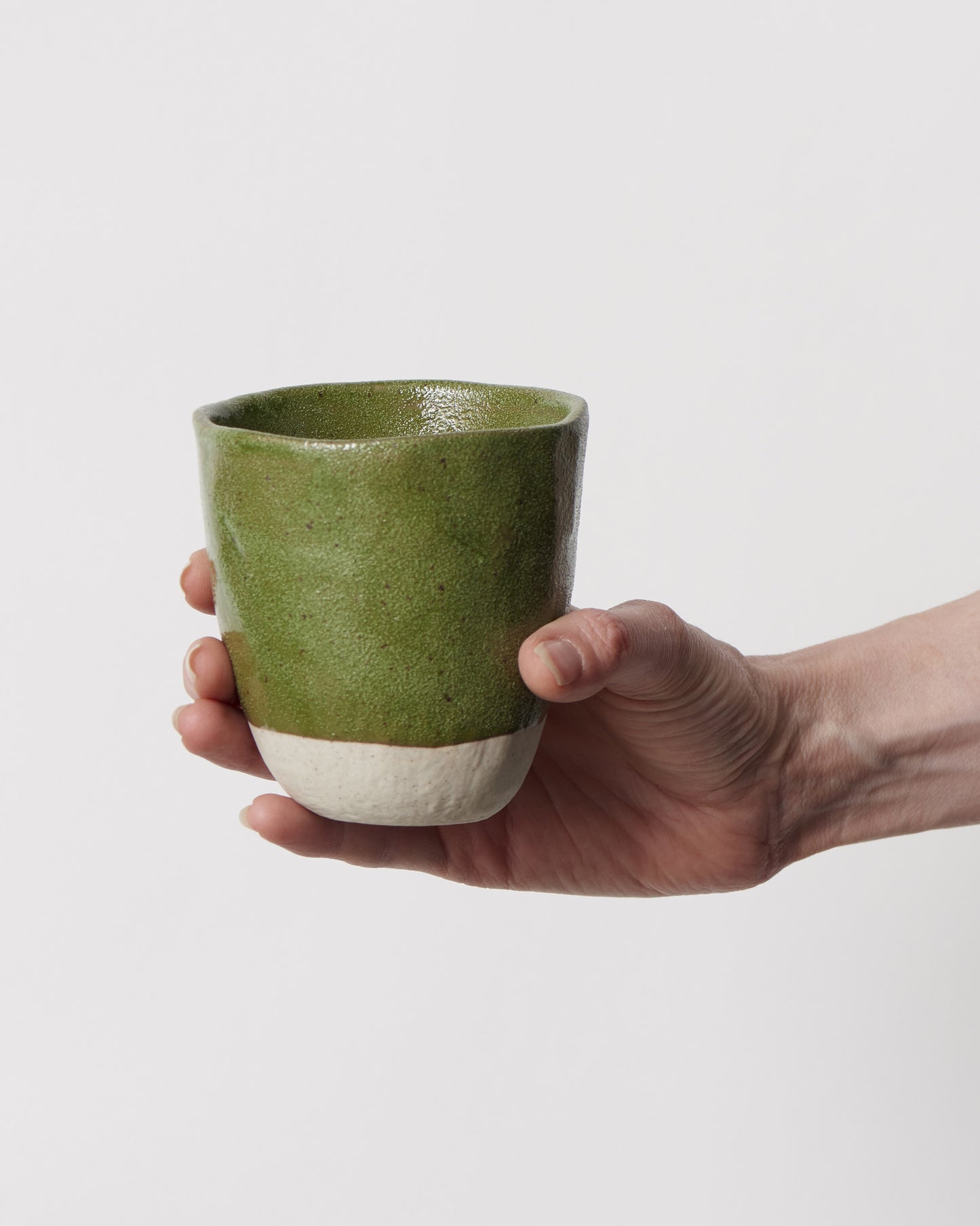 Lopsided Mug Large 275ml Matcha Green Glaze