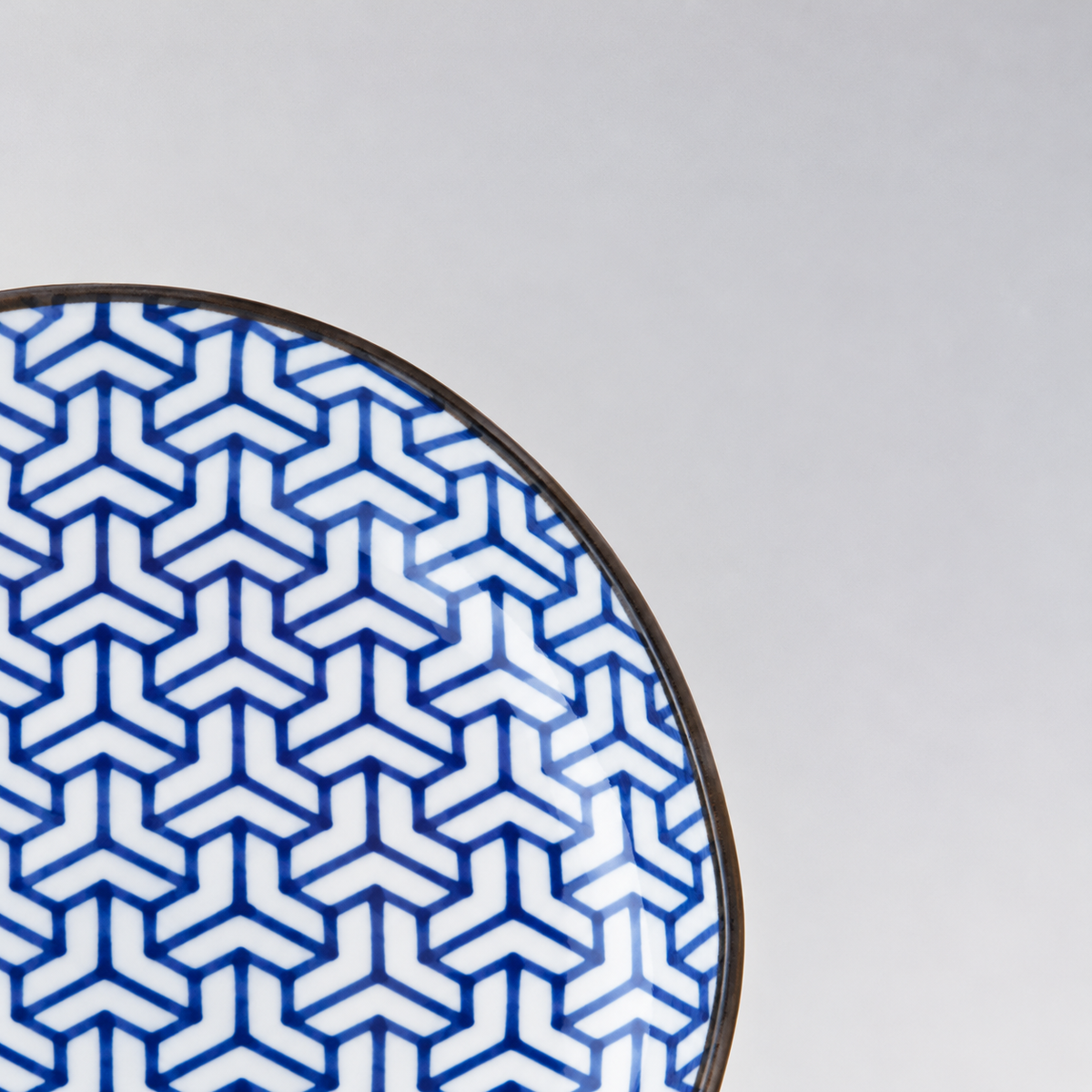 Indigo Ikat Herringbone