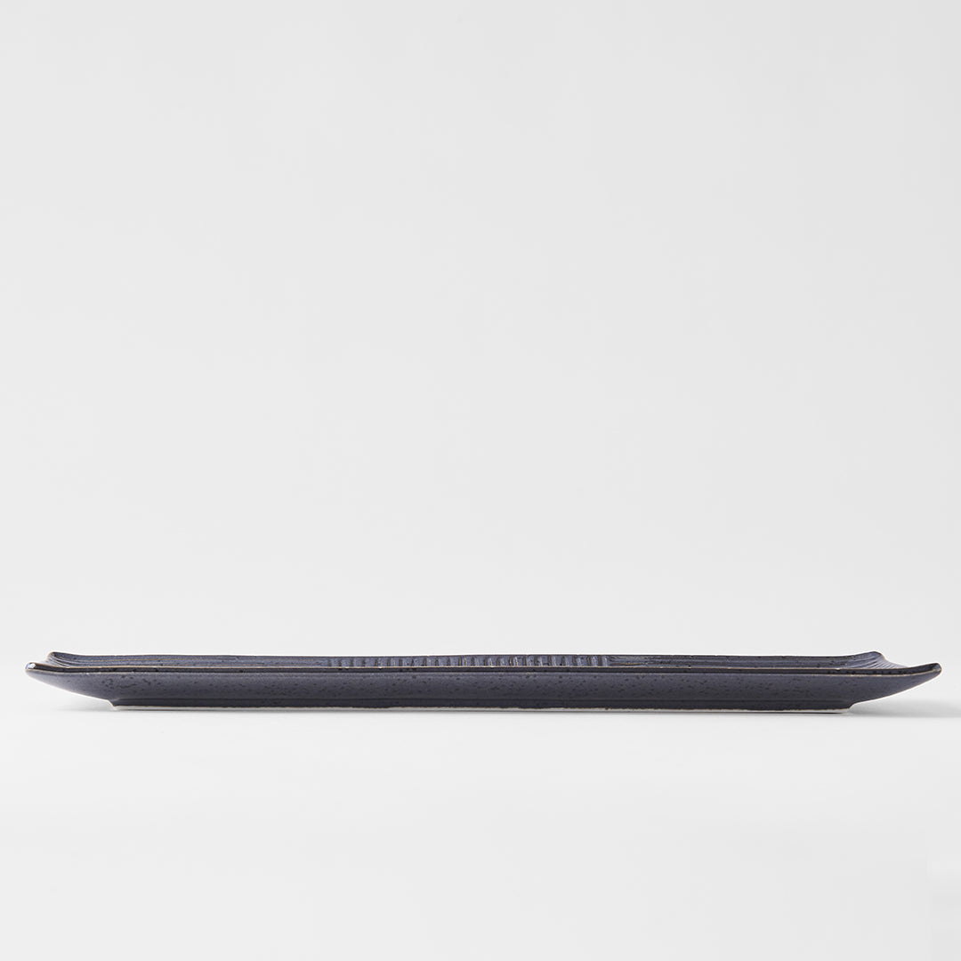 Rectangular Plate, 33 x 10 cm, Black Lines Design