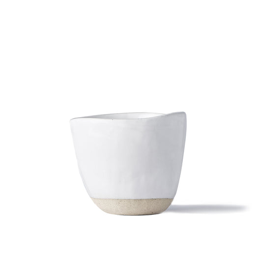 Lopsided White Cup 180 ml