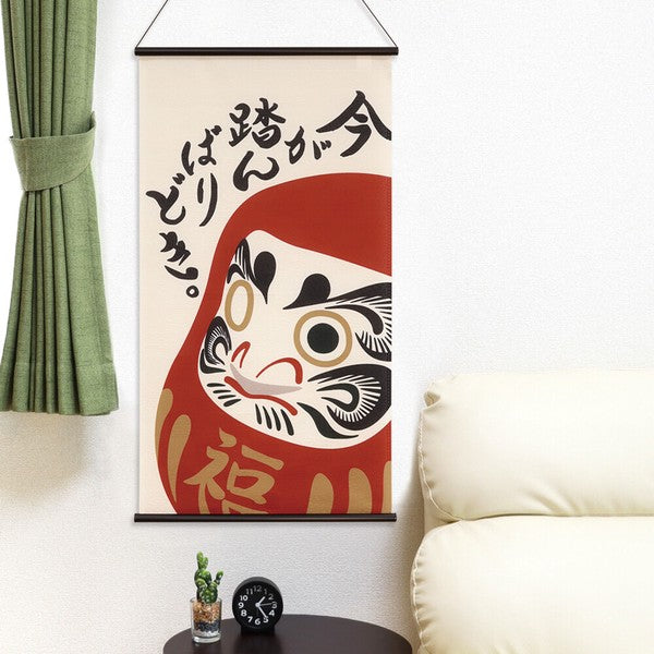 Fabric Scroll Daruma Spirit