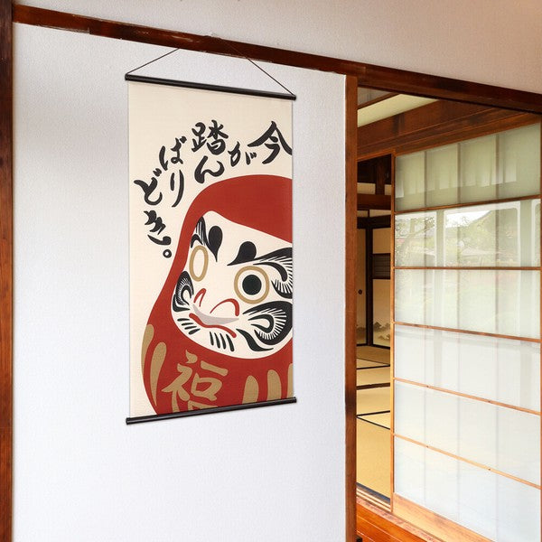 Fabric Scroll Daruma Spirit