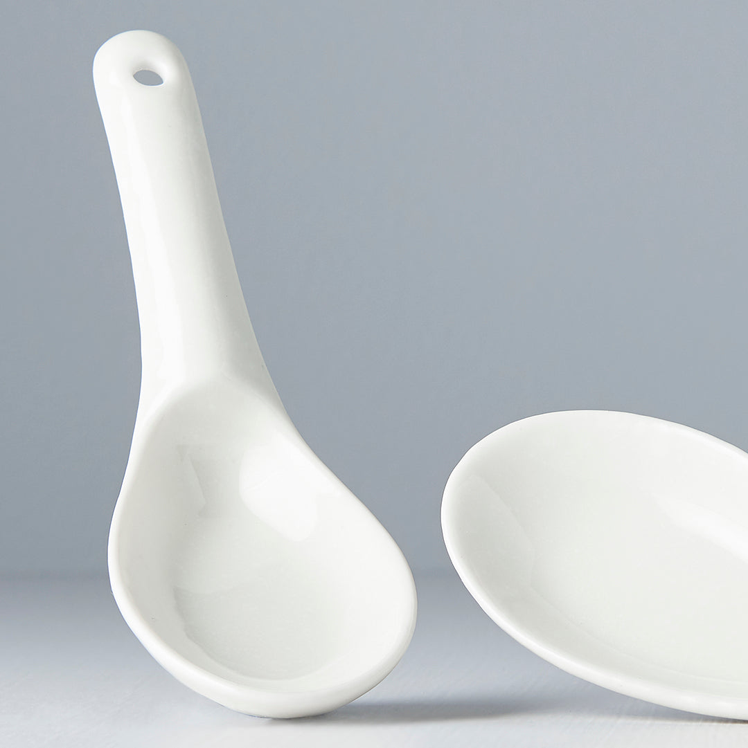 Matt White Spoon 15 cm