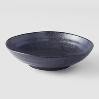 Pasta Bowl Organic Shape 21 cm Kanso Matt Black Glaze