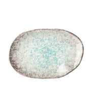 Oval Plate, 17 x 11 cm, Aqua Splash Design