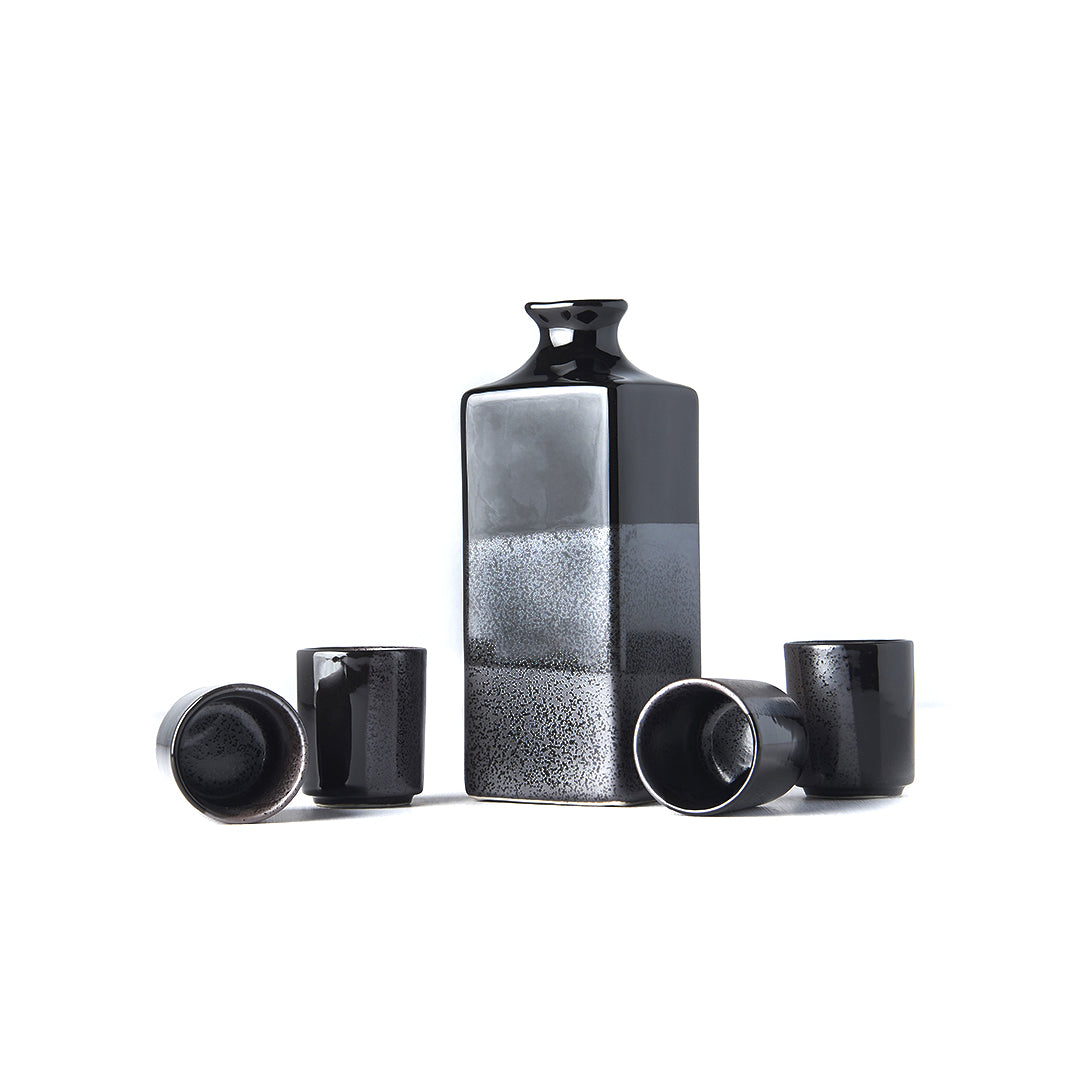 Sake Set Gunmetal 5 pcs