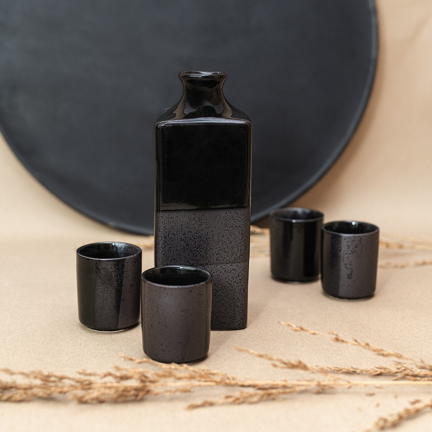 Sake Set Gunmetal 5 pcs