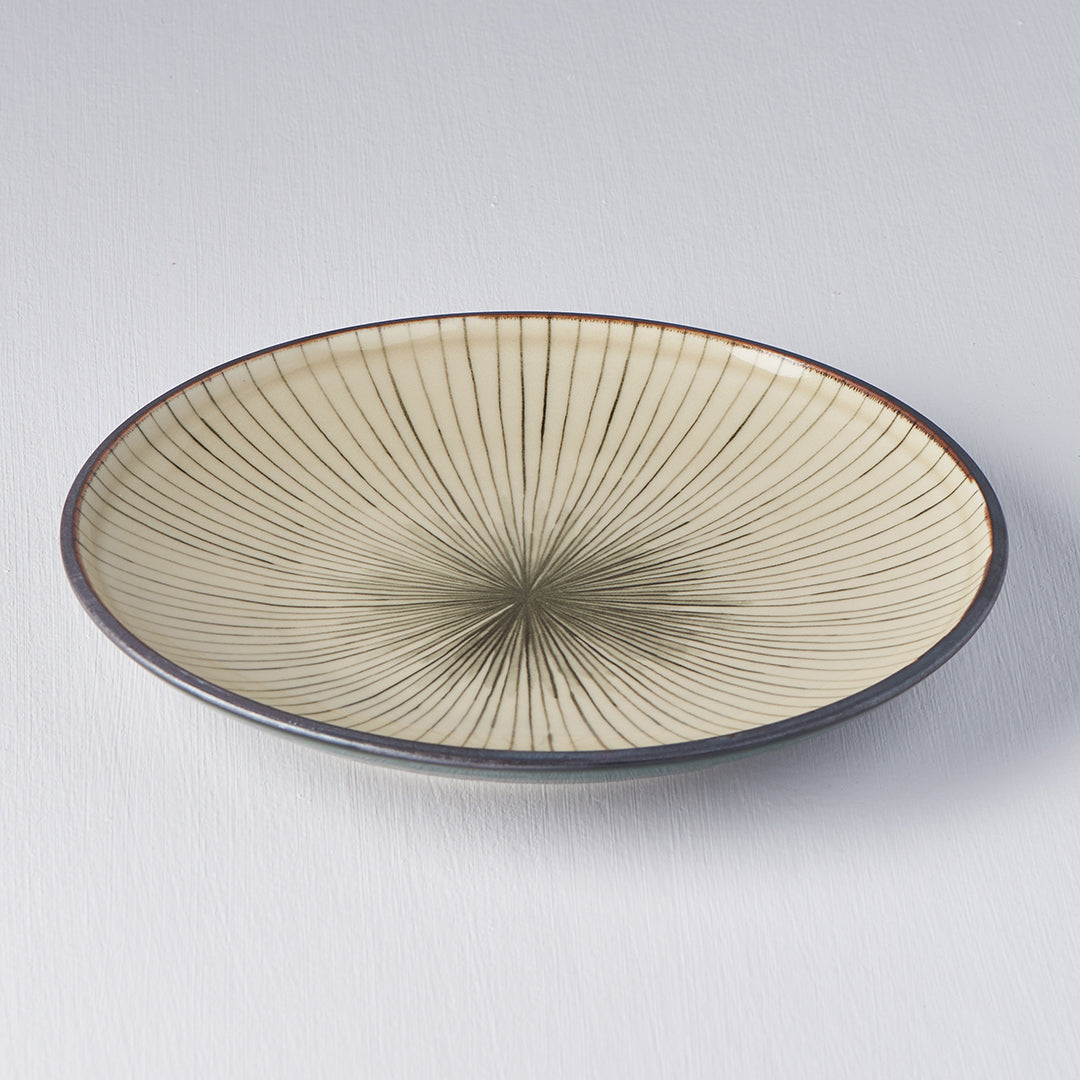 Side Plate, 19.5 cm, Ceramic, Deep Green Glaze, Regular Rim