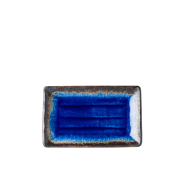 Cobalt Blue Rectangular Plate 21.5 x 13.5 cm