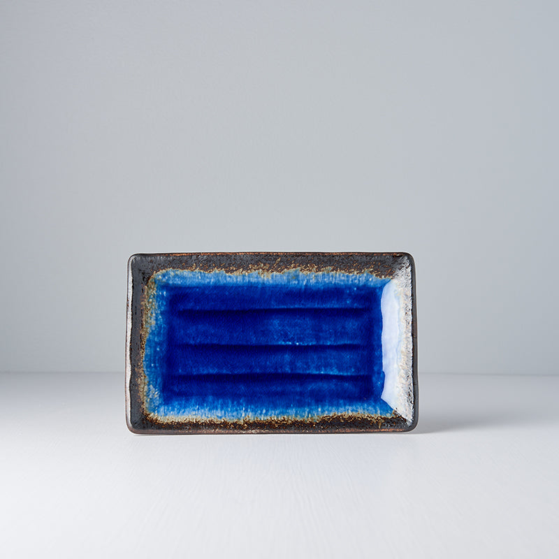 Cobalt Blue Rectangular Plate 21.5 x 13.5 cm