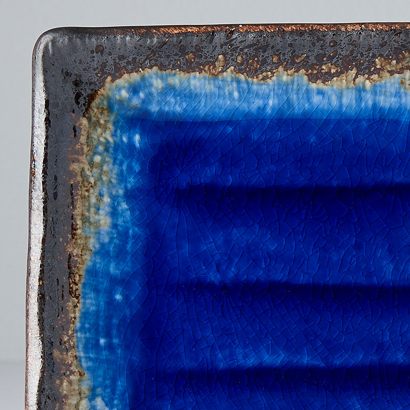 Cobalt Blue Rectangular Plate 21.5 x 13.5 cm