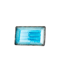 Sky Blue Rectangular Plate 21.5 x 13.5 cm