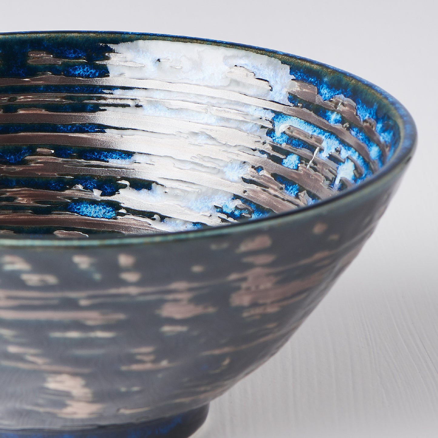 Udon Bowl, 19.5 cm, 800 ml, Copper Swirl Design