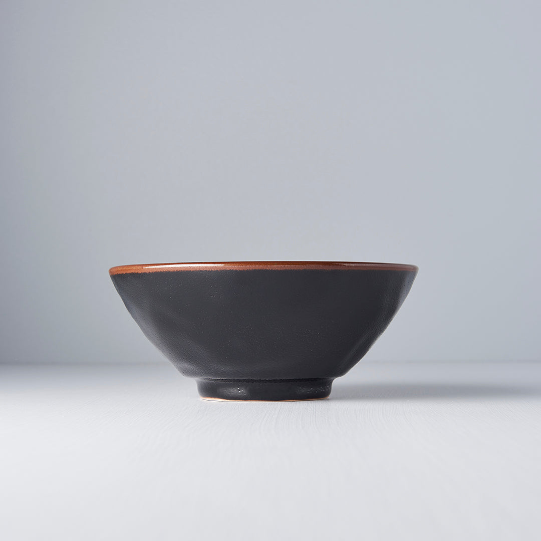 Udon Bowl 19.5cm Tenmokku Glaze - Made In Japan | Japanese Tableware