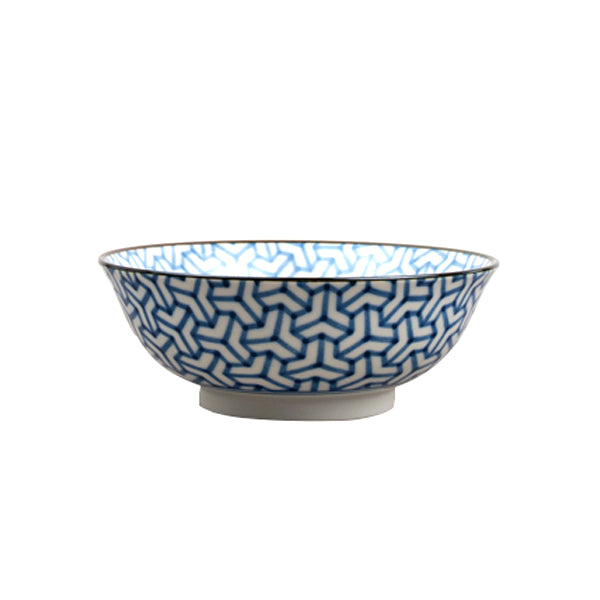 Indigo Ikat Herringbone Bowl 19 cm, 750 ml