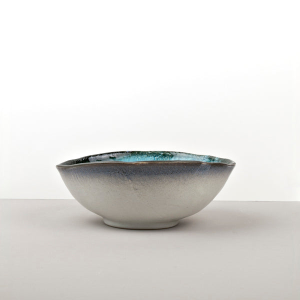 Sky Blue Oval Bowl 20.5 x 24 cm, 1200 ml