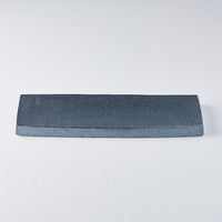 Rectangular Plate, 33 x 9 cm, Ceramic, Craft Black Glaze, Regular Rim