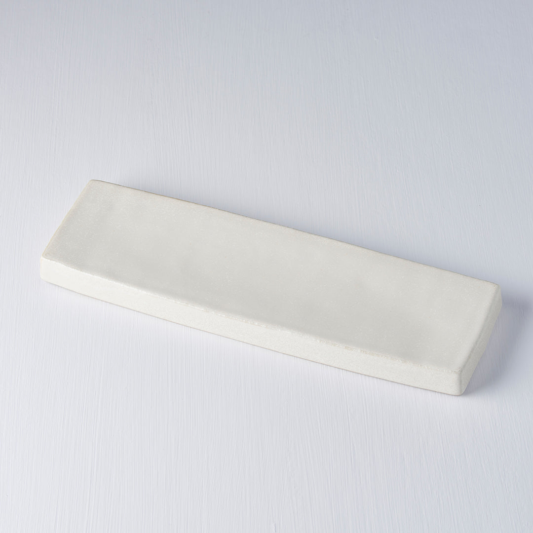 Craft White Rectangular Plate, High Rim, 30 x 9 cm