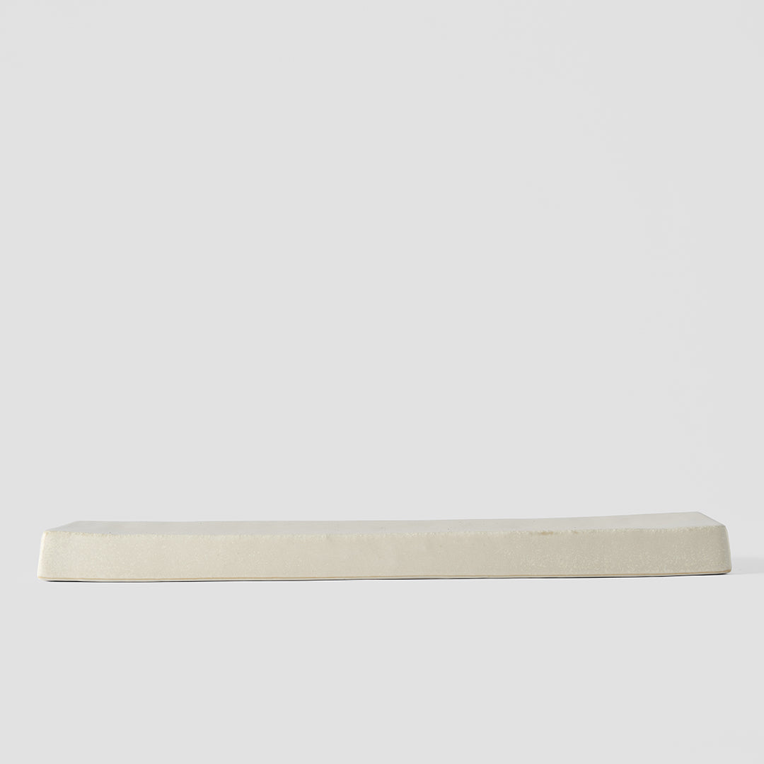 Craft White Rectangular Plate, High Rim, 30 x 9 cm