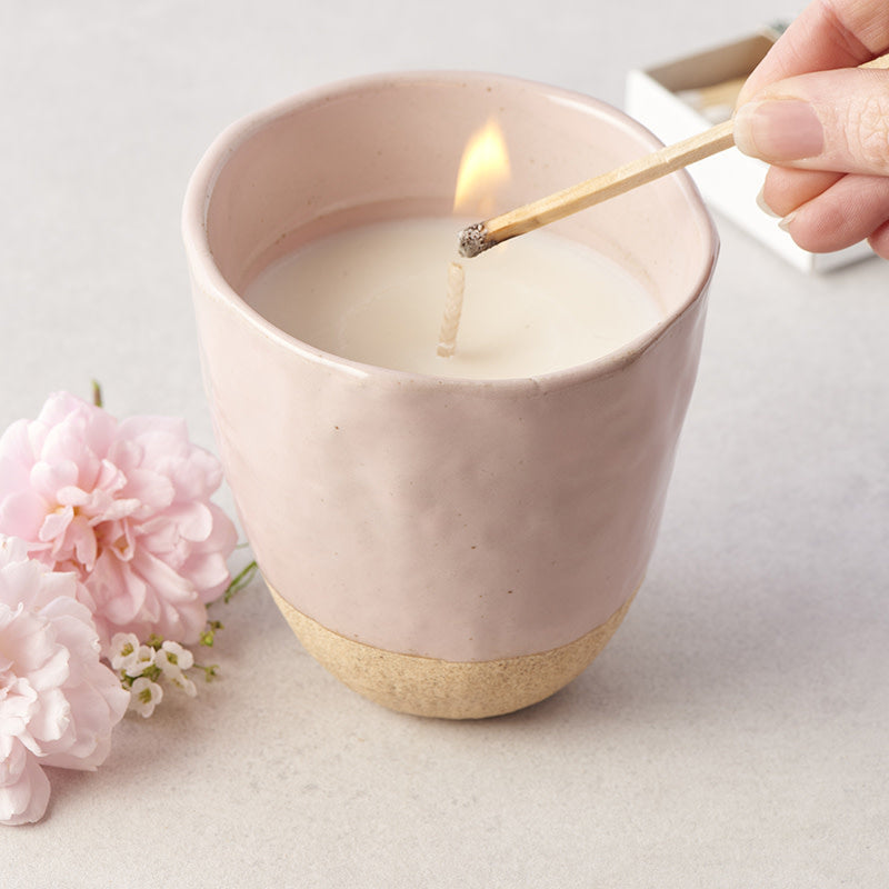 Komorebi' Large Candle / Sakura Pink