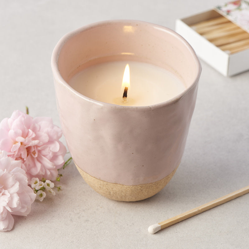 Komorebi' Large Candle / Sakura Pink