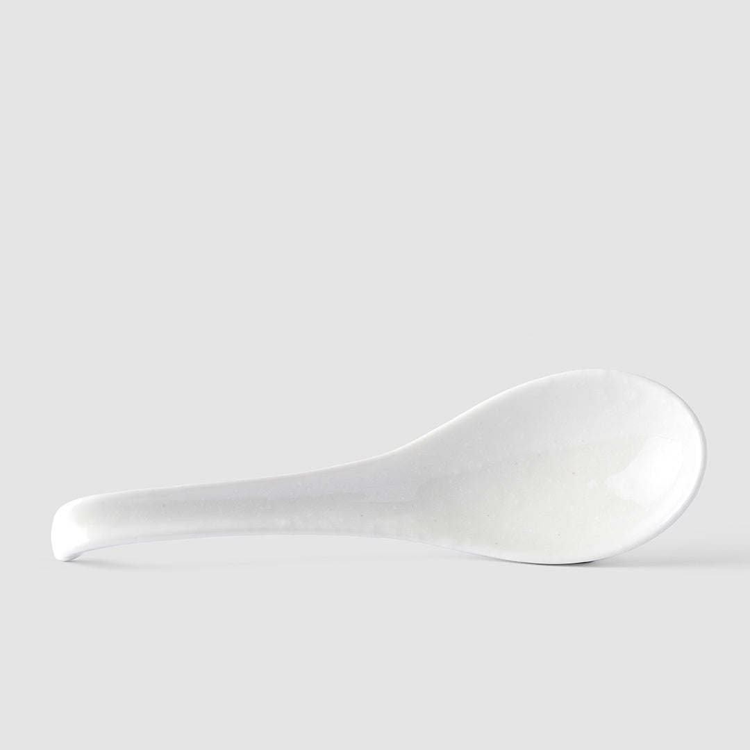 Matt White Spoon 17,5 cm