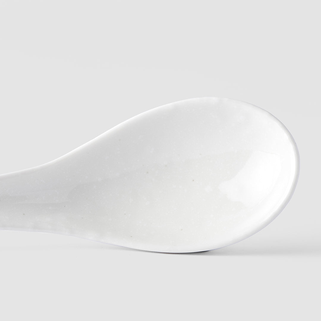 Matt White Spoon 17,5 cm