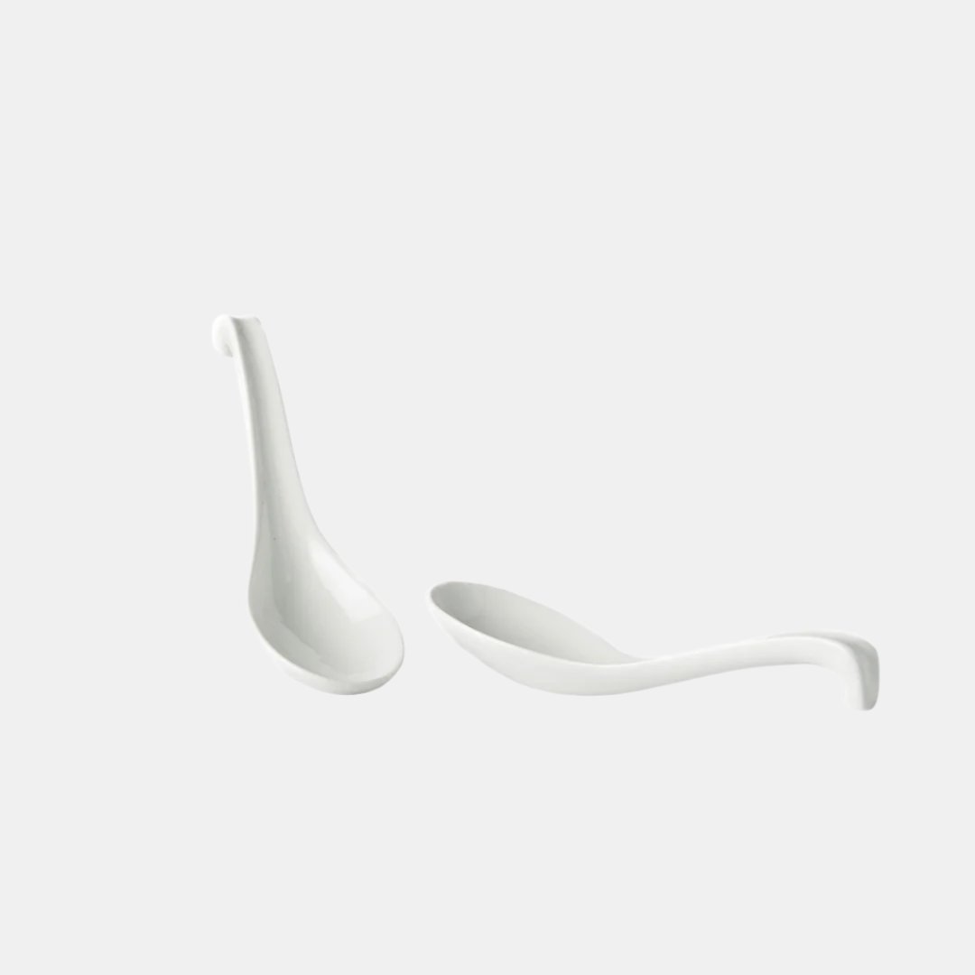 Spoon 17.5cm Soft White Glaze - Made In Japan | Japanese Tableware