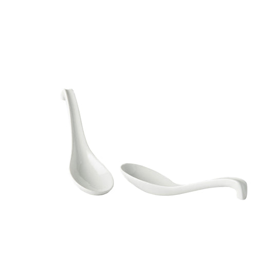 Matt White Spoon 17,5 cm